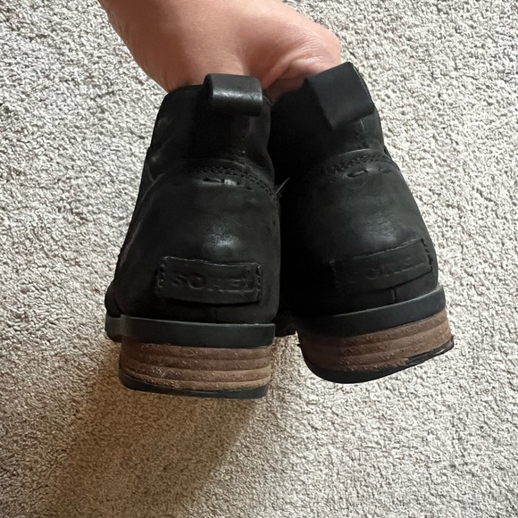 Sorel Women's Size 8 Emelie Chelsea Black Waterproof Leather Boots NL2671-010 - Picture 5 of 8